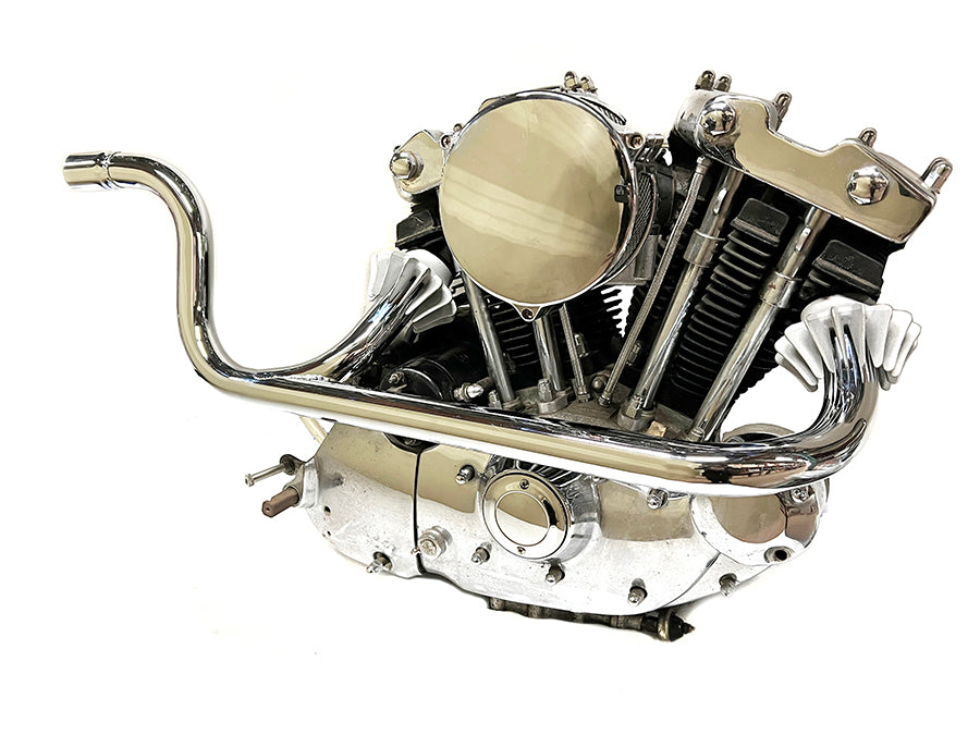 30-1873 - Chrome XLCH Header Pipe by V-Twin