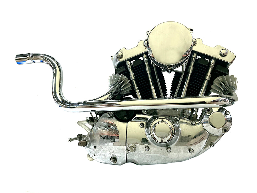 30-1873 - Chrome XLCH Header Pipe by V-Twin