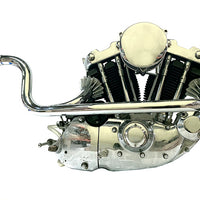 30-1873 - Chrome XLCH Header Pipe by V-Twin