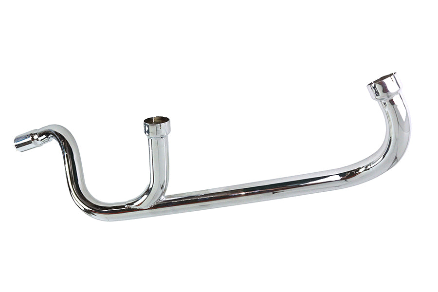 30-1873 - Chrome XLCH Header Pipe by V-Twin