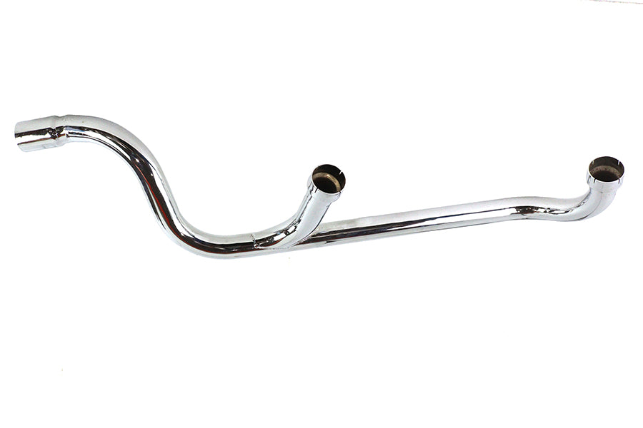 30-1873 - Chrome XLCH Header Pipe by V-Twin