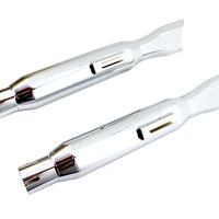 30-1877 - Mini Fishtail Muffler Set Chrome by V-Twin