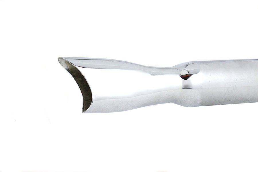 30-1877 - Mini Fishtail Muffler Set Chrome by V-Twin