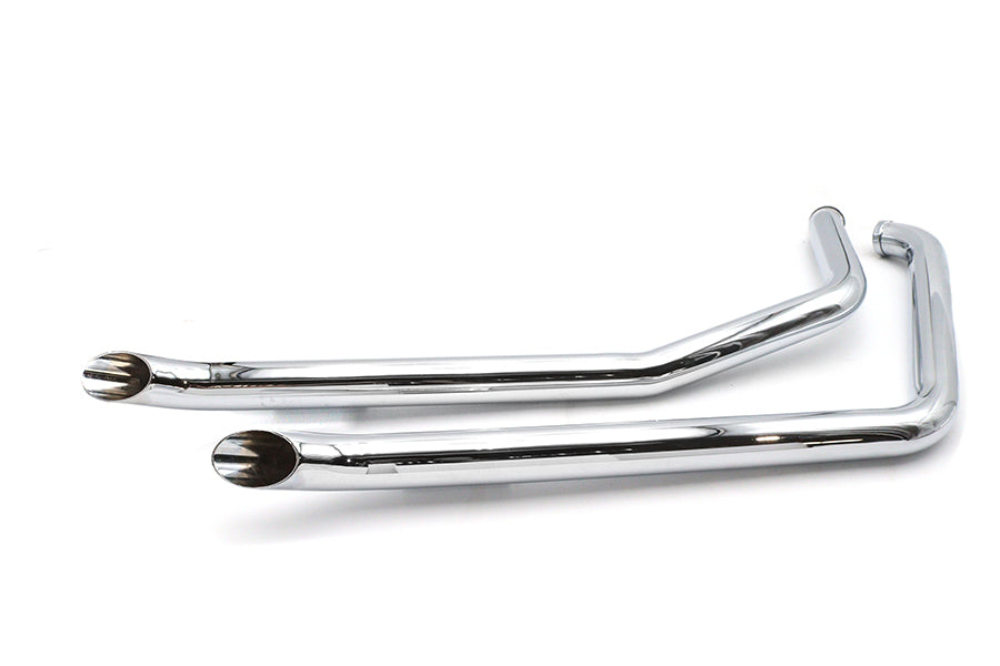 30-2166 - Exhaust Drag Pipe Set Goose by V-Twin