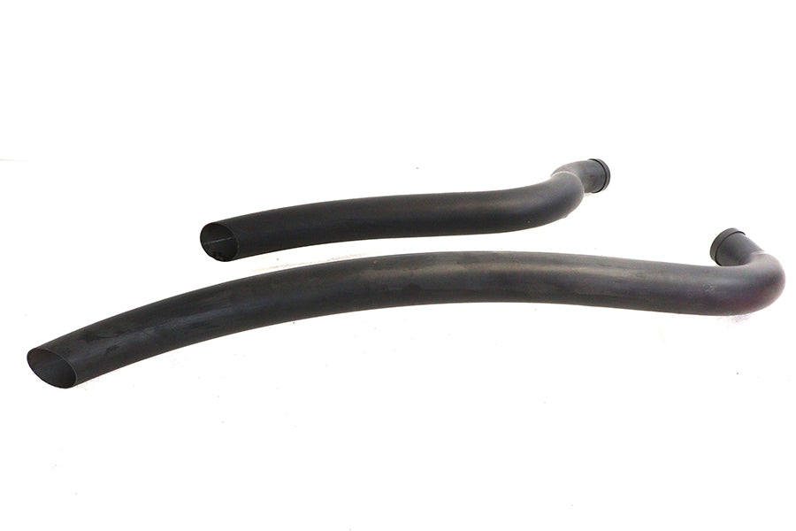 30-2452 - Factory Sample Curved Radius 2 inch Drag Pipe Set Black by V-Twin
