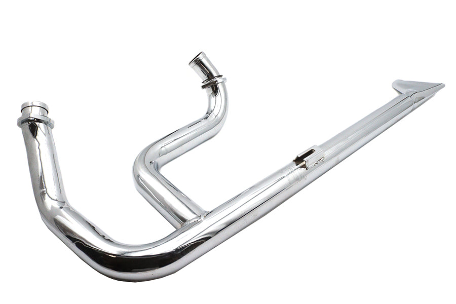 30-2458 - Factory Sample Wyatt Gatling 2:1 Fishtail Exhaust Header by V-Twin