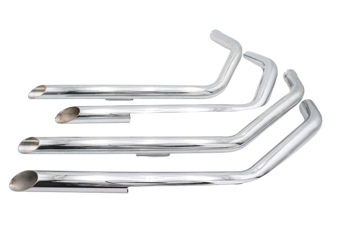 30-2462 - Factory Sample MCM Illusion Drag Pipe Set Chrome by V-Twin