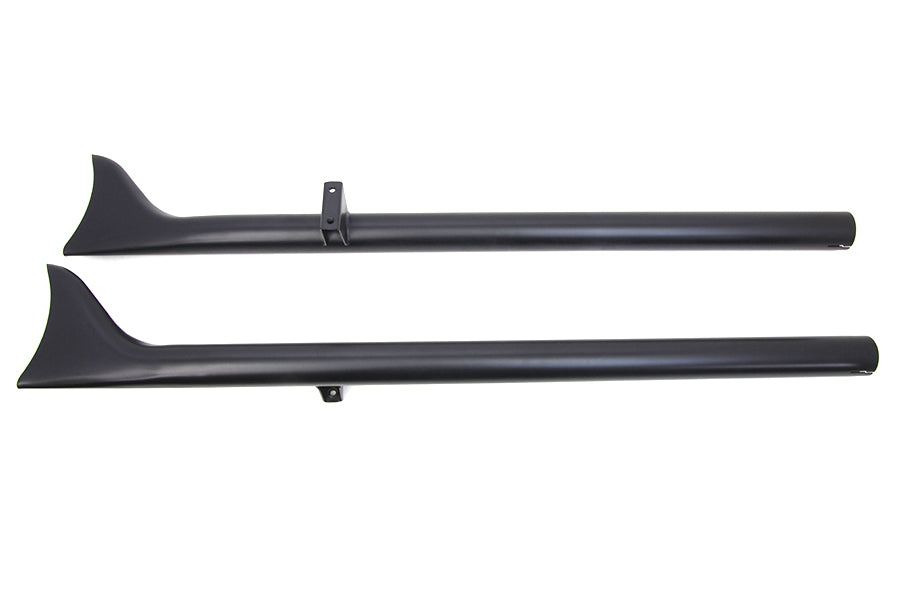 30-3052 - Indian Straight Fishtail Set Black by V-Twin