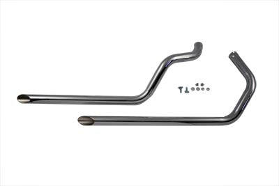 30-3106 - Exhaust Drag Pipe Set Slash Cut by Paughco