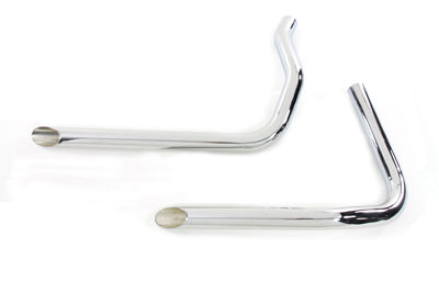 30-3120 - Exhaust Drag Pipe Set Slash Cut by Paughco