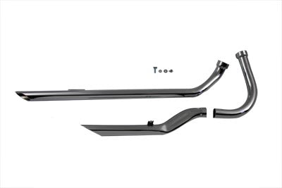 30-3163 - Exhaust Drag Pipe Set Flat Front Pipe by Paughco