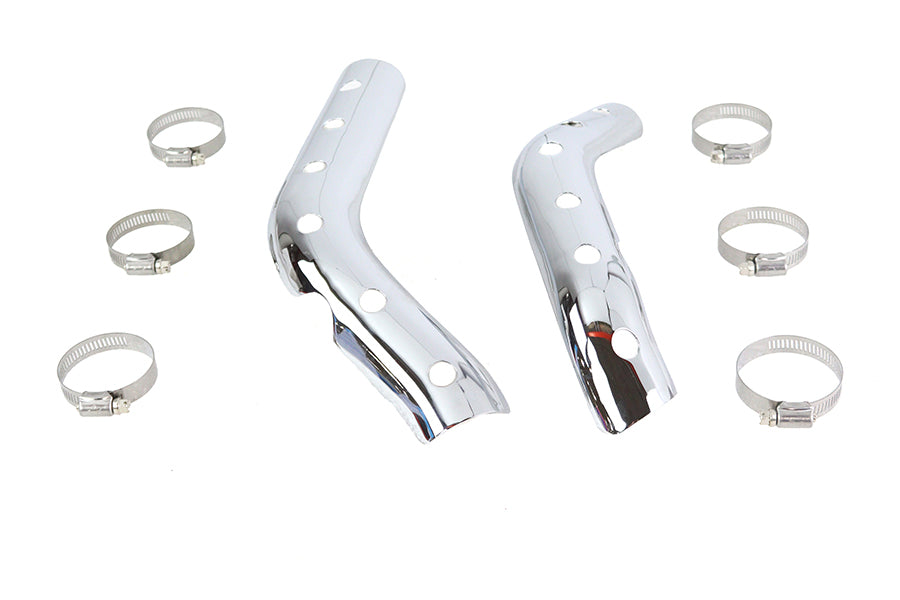 30-3500 - XL Heat Shield Set Chrome by V-Twin