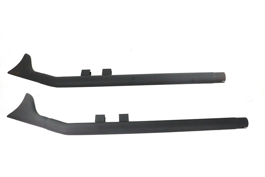 30-7977 - FLT Upsweep Straight Fishtail Set Black by V-Twin