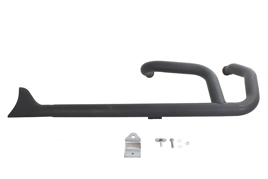 30-8154 - Wyatt Gatling 2:1 Fishtail Exhaust Header Pipe Black by Wyatt Gatling
