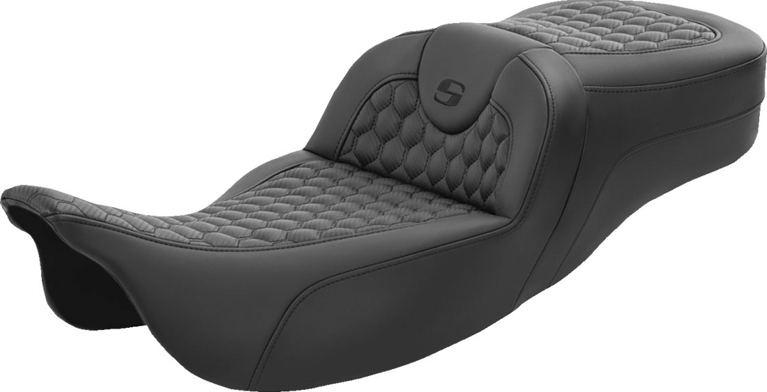 SADDLEMEN RoadSofa™ Seat - Honeycomb - Extended Reach - FL '08-'24 808-07B-190