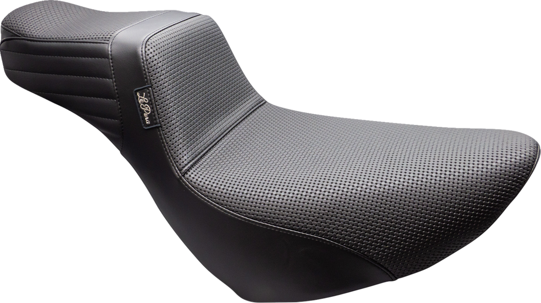 LE PERA Tailwhip Daddy Long Legs Low Rider Seat - Basketweave - Black - FL/FX '18-'24 LYR-580DLBW
