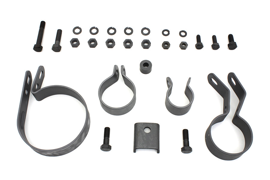31-0030 - Parkerized Exhaust System Clamp Kit by V-Twin