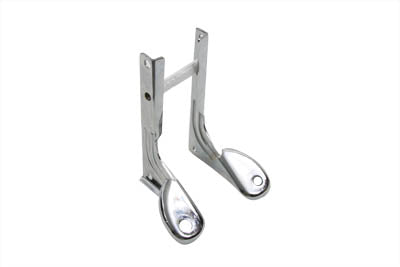 31-0182 - Chrome Spotlamp Bracket For Front Fork by V-Twin