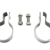 31-0318 - Chrome 1-7/8  Muffler End Clamp Set by V-Twin