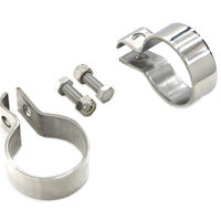31-0318 - Chrome 1-7/8  Muffler End Clamp Set by V-Twin
