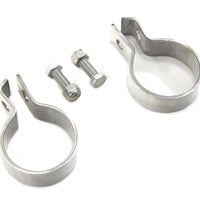 31-0318 - Chrome 1-7/8  Muffler End Clamp Set by V-Twin