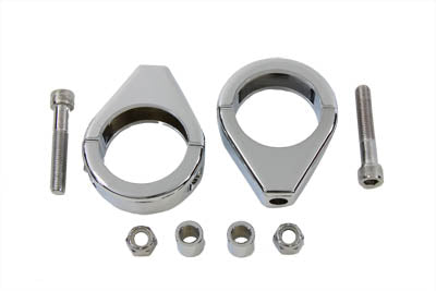 31-0320 - Chrome Turn Signal Clamp Kit 41mm Forks by V-Twin