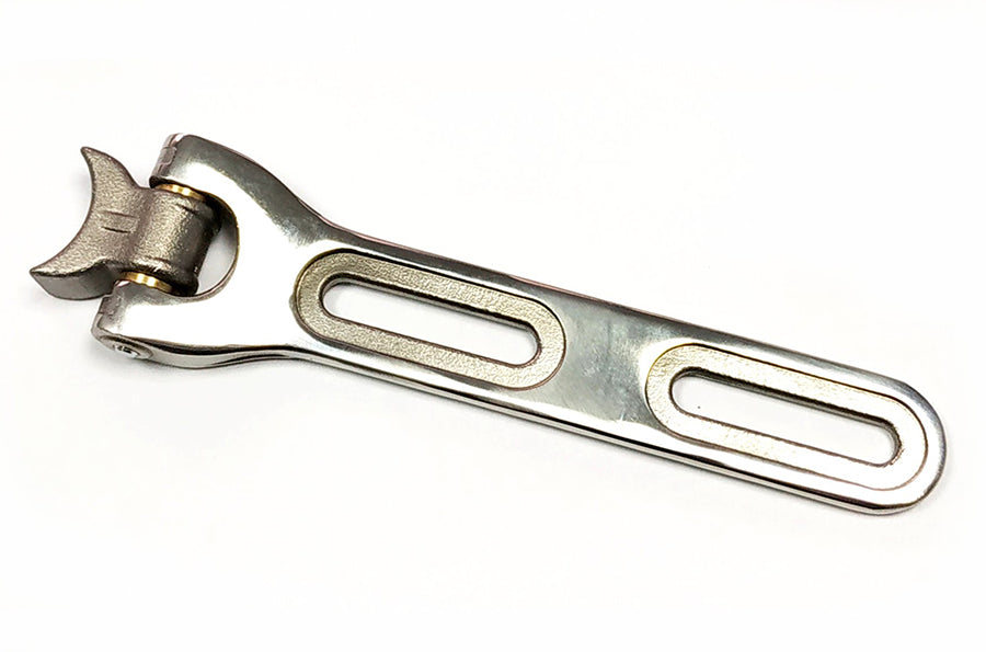 31-0377 - Solo Seat Nose Hinge Assembly Polished by V-Twin