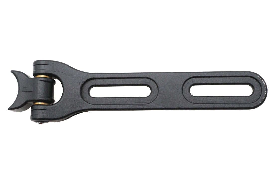 31-0379 - Solo Seat Nose Hinge Assembly Black by V-Twin
