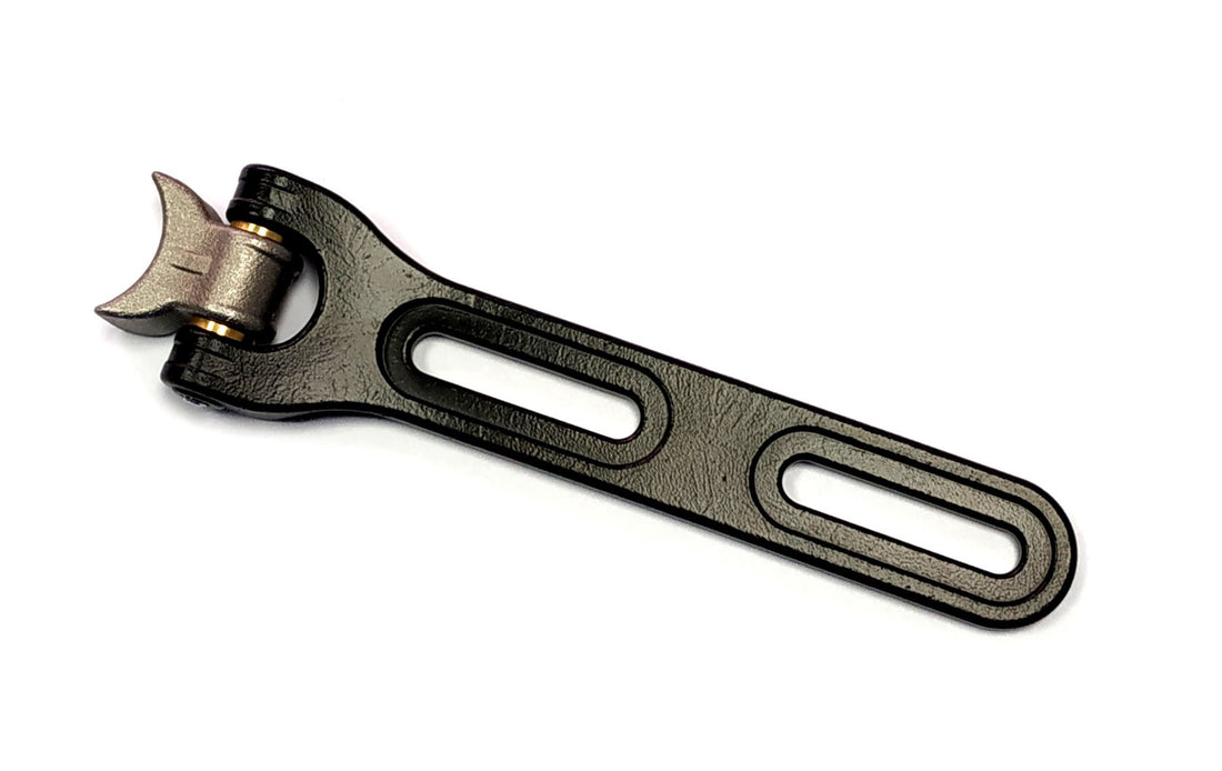 31-0379 - Solo Seat Nose Hinge Assembly Black by V-Twin