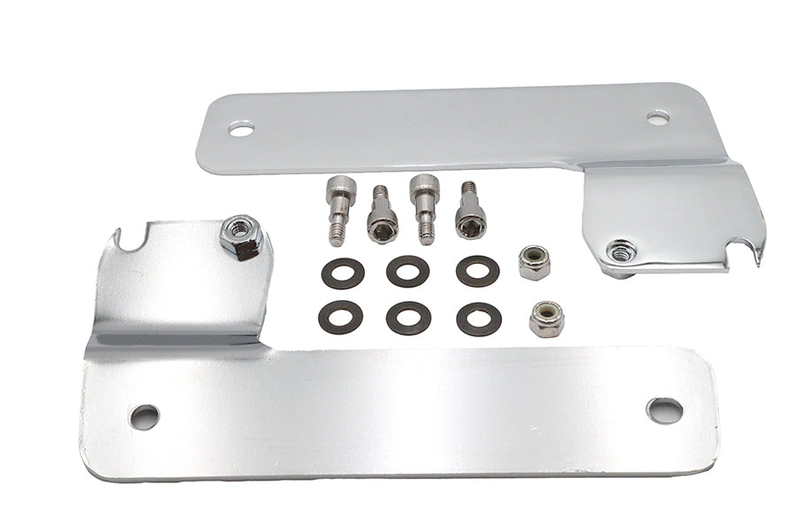 31-0458 - Windshield Mount Brackets Chrome by V-Twin