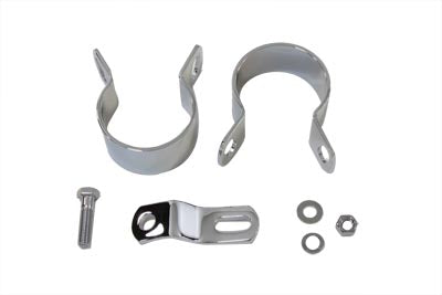 31-0556 - Exhaust Mount Clamp Kit Chrome by V-Twin