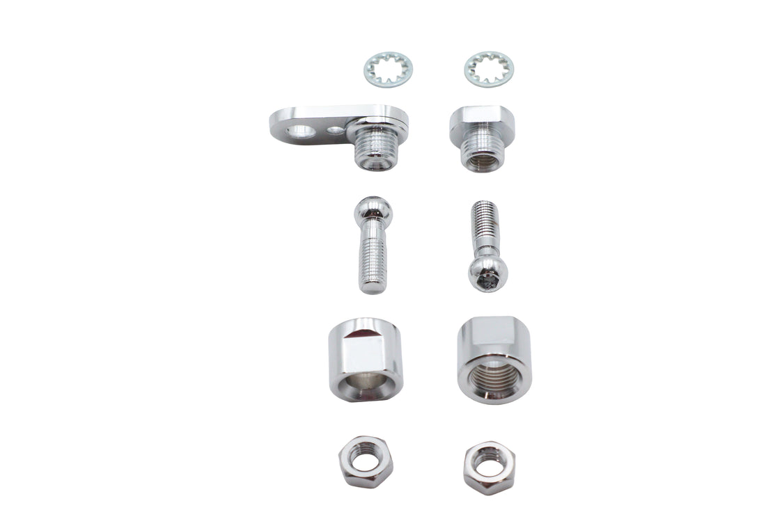 31-0582 - Chrome Front Turn Signal Clamp Ball Stud by V-Twin