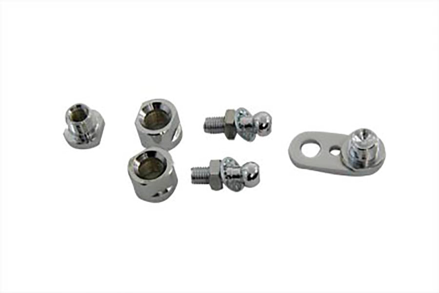 31-0582 - Chrome Front Turn Signal Clamp Ball Stud by V-Twin