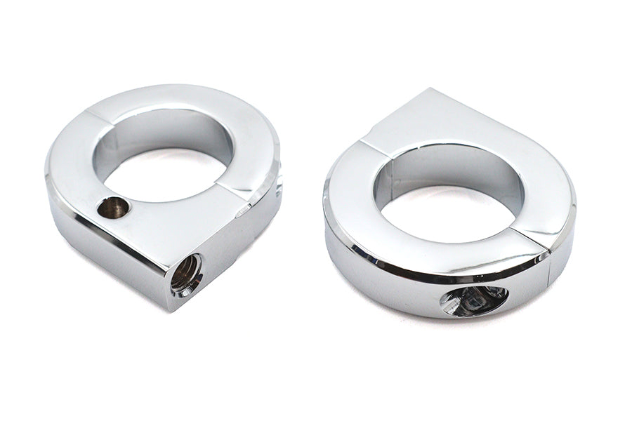 31-0697 - Chrome 1-1/4  Universal Mount Clamp Set by V-Twin