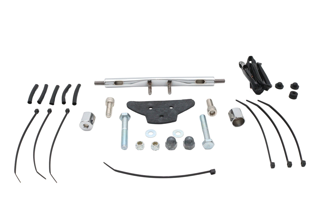 31-0776 - Chrome 7 inch Low Boyz Turn Signal Bar Kit by V-Twin