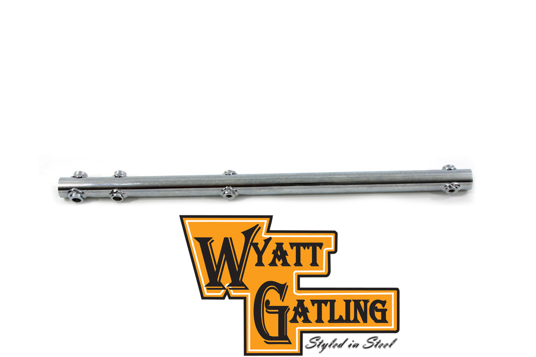 31-0815 - Wyatt Gatling Chrome Dual Exhaust Support by V-Twin