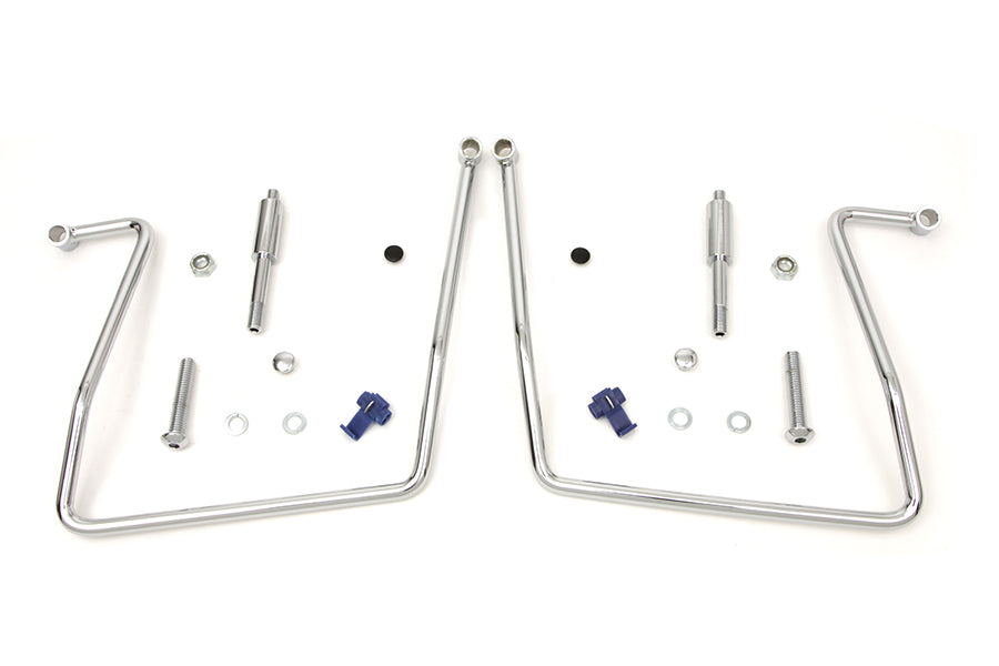 31-0818 - Chrome Saddlebag Support Kit by V-Twin