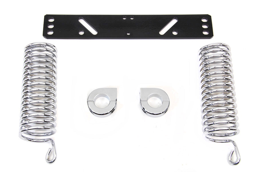 31-0827 - Chrome Auxiliary Solo Seat Spring Kit by V-Twin