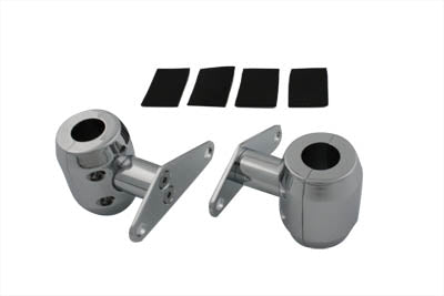 31-0861 - Spring Fork Fender Mount Clamp Set Chrome by V-Twin