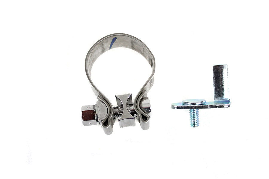 31-0917 - FLT Rear Exhaust Header Tab and Clamp Kit by V-Twin