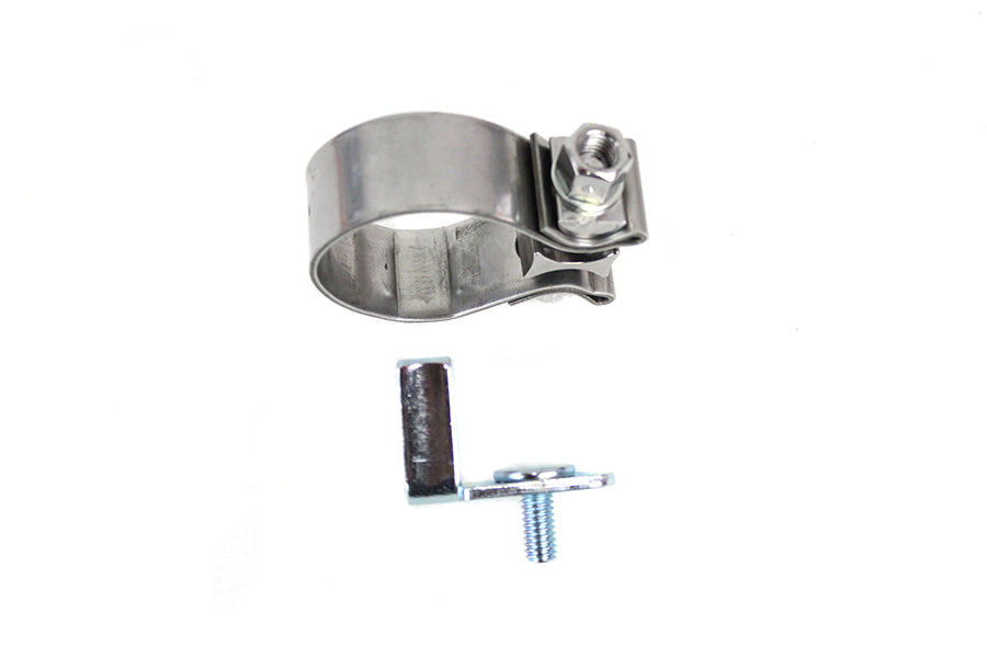 31-0917 - FLT Rear Exhaust Header Tab and Clamp Kit by V-Twin