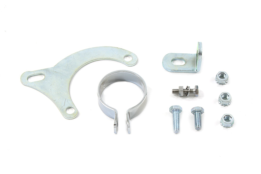 31-1069 - Exhaust Clamp and Bracket Set Chrome by V-Twin