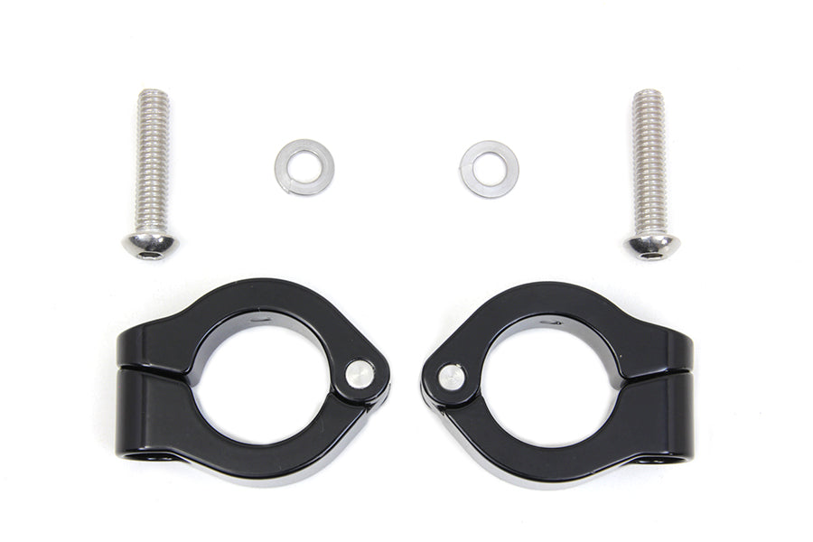 31-1350 - Black Fog Lamp Engine Bar Clamp by V-Twin