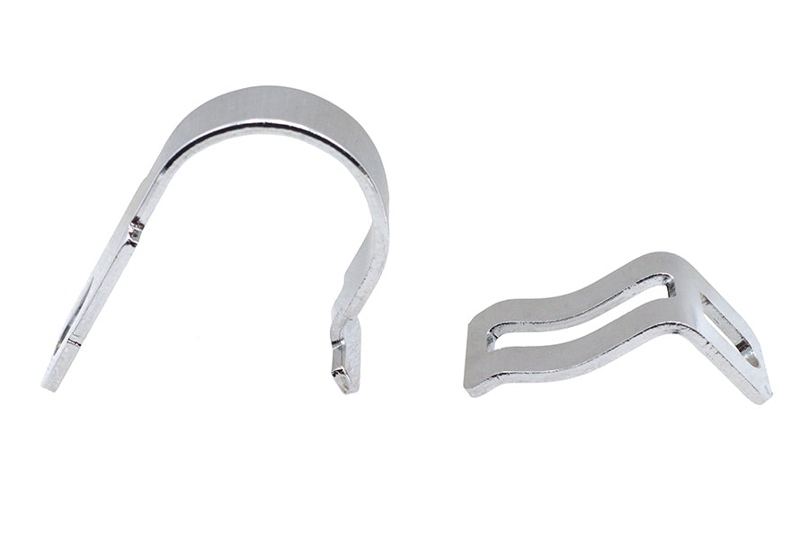 31-1457 - Hinged Exhaust Clamp Chrome by V-Twin