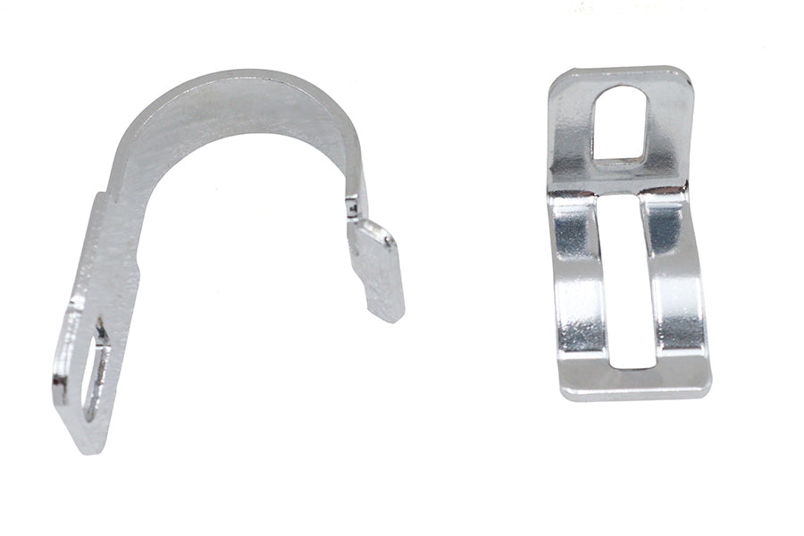 31-1457 - Hinged Exhaust Clamp Chrome by V-Twin