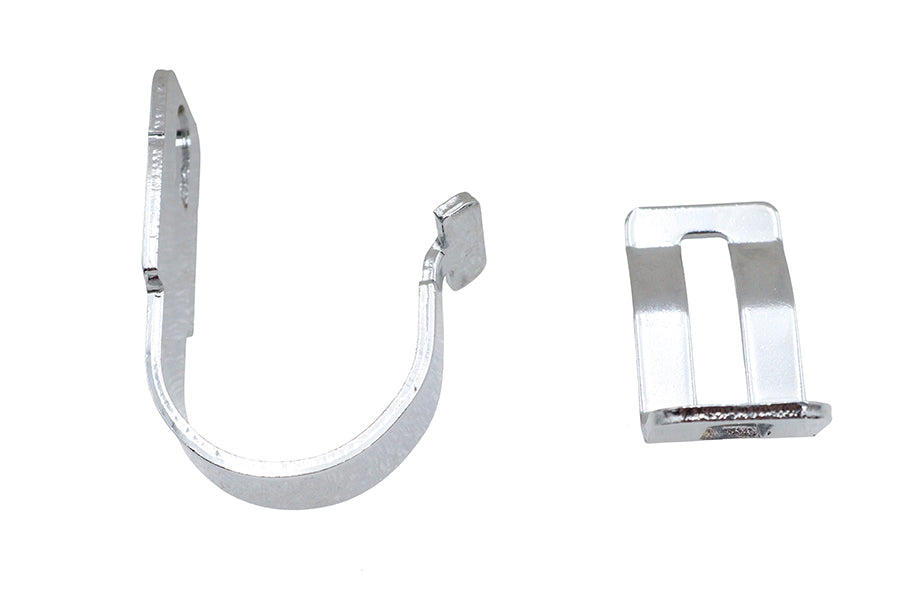 31-1457 - Hinged Exhaust Clamp Chrome by V-Twin