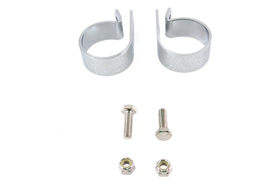 Chrome 1-7/8 inch Exhaust Clamp Set