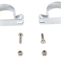 Chrome 2-1/2 inch Exhaust Clamp Set