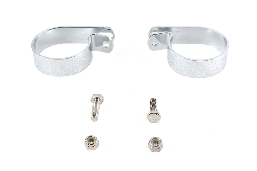 Chrome 2-1/2 inch Exhaust Clamp Set