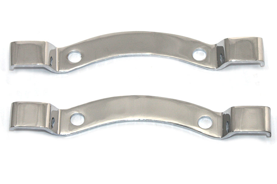 31-1987 - Chrome Bracket Set for Sissy Bar Pad by V-Twin